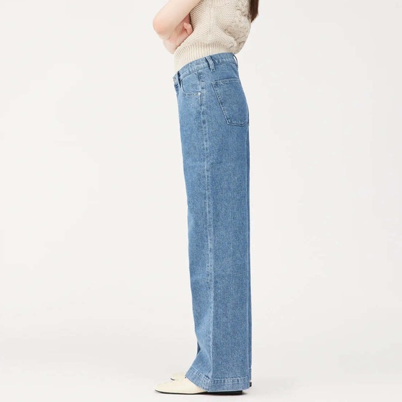 DL1961 Zoie Wide Leg DL Vintage Jeans in Mid Laser - Picture 3 of 15